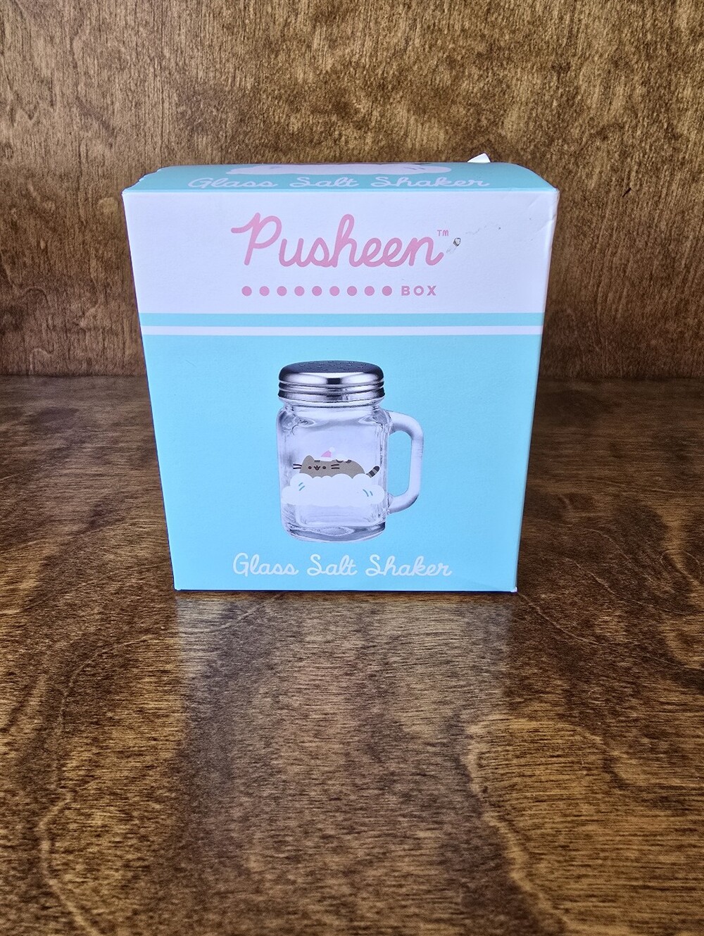 Pusheen Box Exclusive Christmas Cat Glass Salt Shaker NIB
